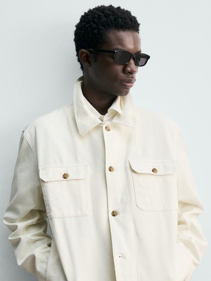 Zara Regular Fit Jacket With Pockets