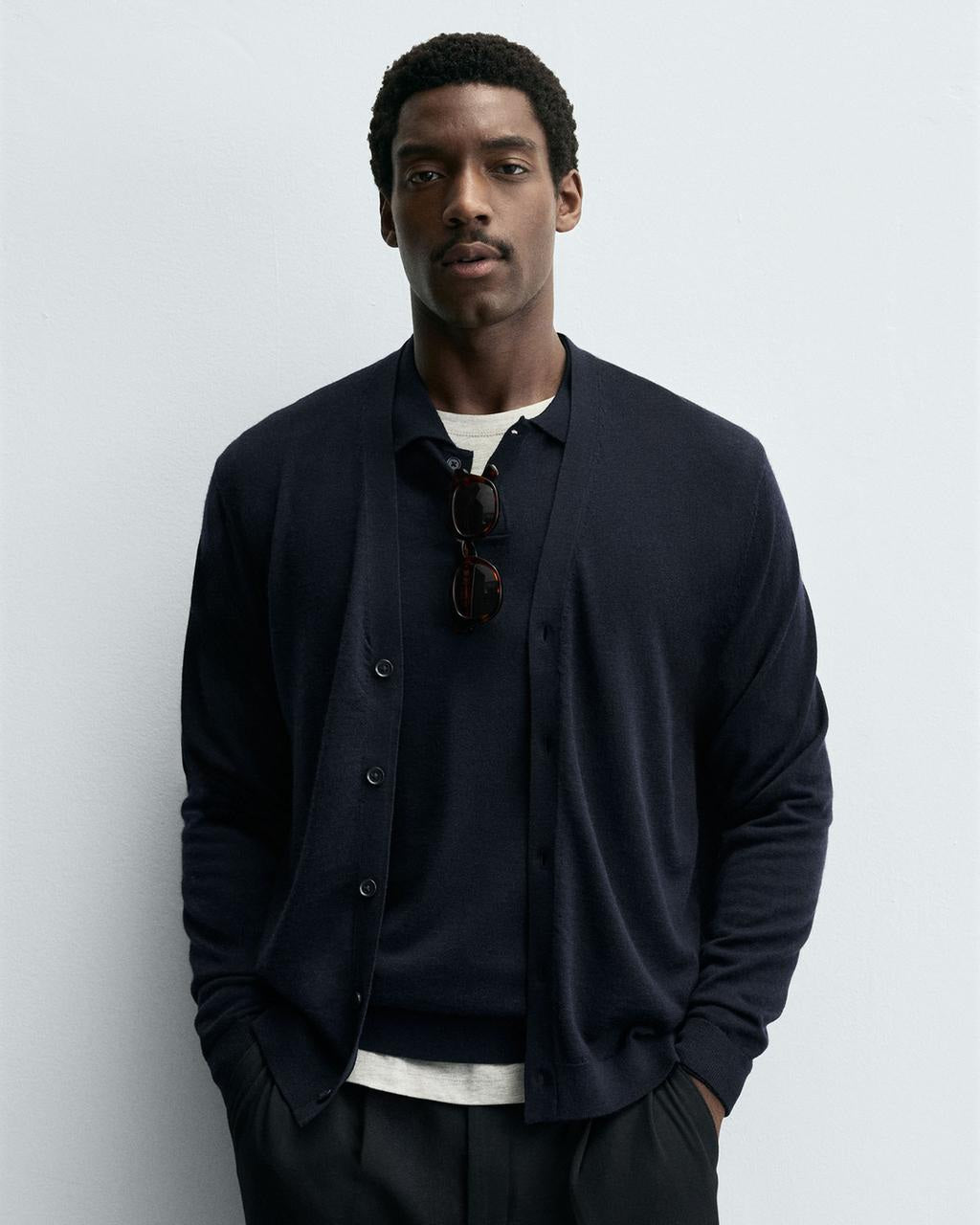 Zara Navy Lightweight Cardigan