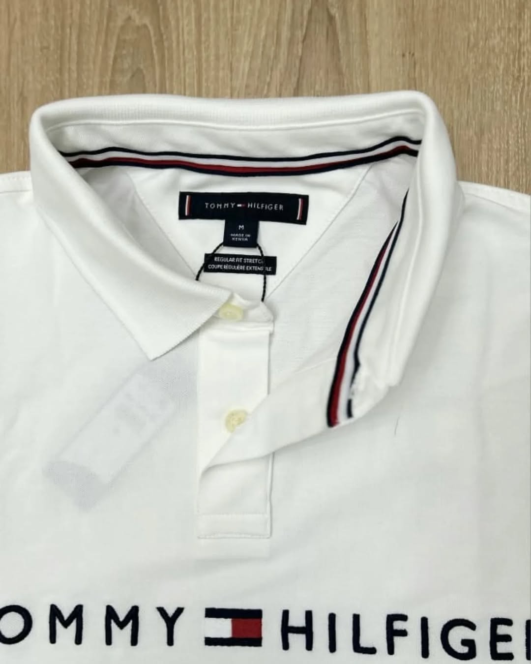 Regular Fit White Embroidered Logo Polo Shirt
