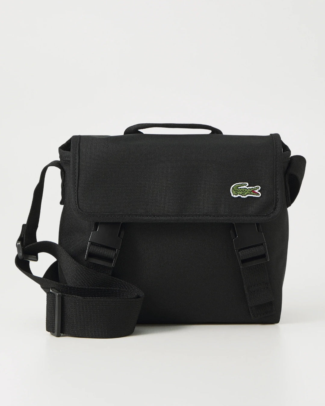 Lacoste Neocroc Messenger Bag In Black