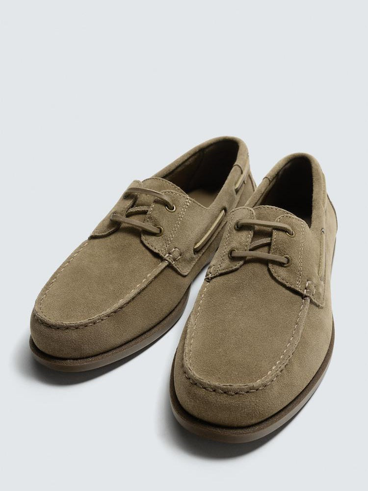 Zara Leather Deck Shoe