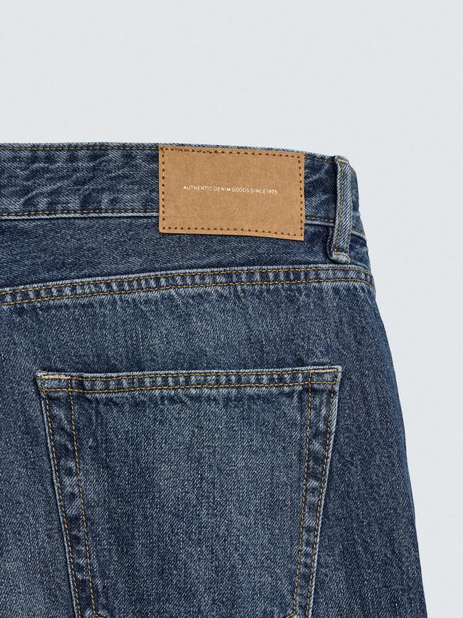 Zara Blue Straight Fit Denim Pants