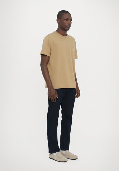 Ralph Lauren Classic Fit Cotton T-Shirt with Pocket in Beige
