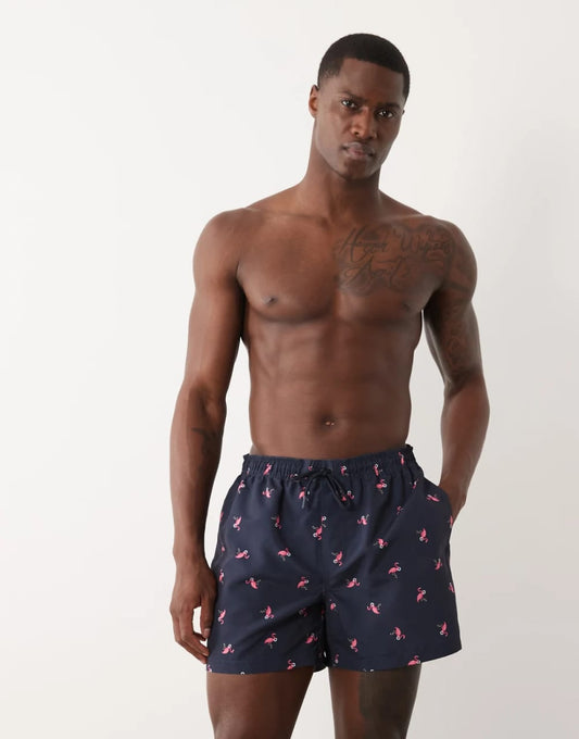 New Look Flamingo Print Swim Short