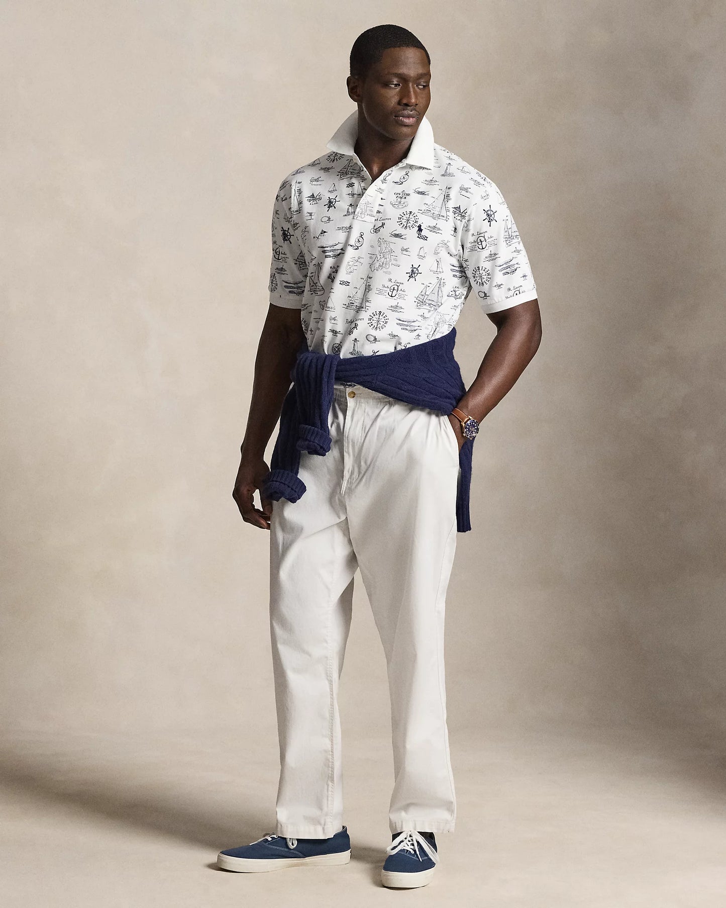 Ralph Lauren Classic Fit Nautical Mesh Polo Shirt