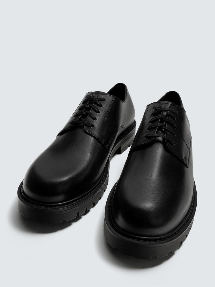 Zara Leather Derby Shoes