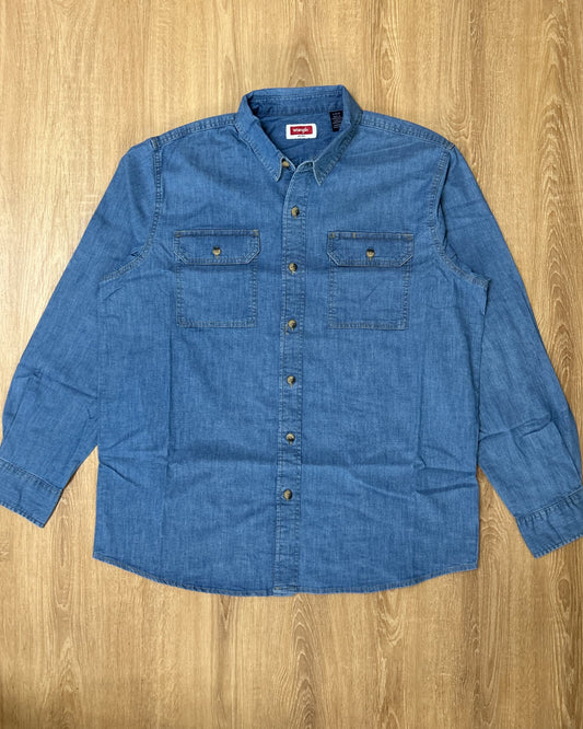 W r a n g ler -  Utility Shirt in Denim Blue
