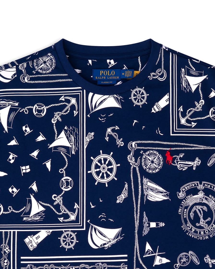 Ralph Lauren Classic Fit Nautical Bandanna T-Shirt