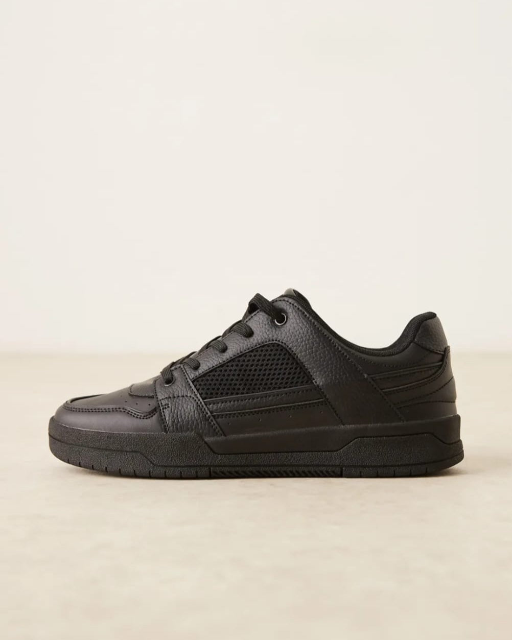 Asos Black Mulit-panelled Trainers