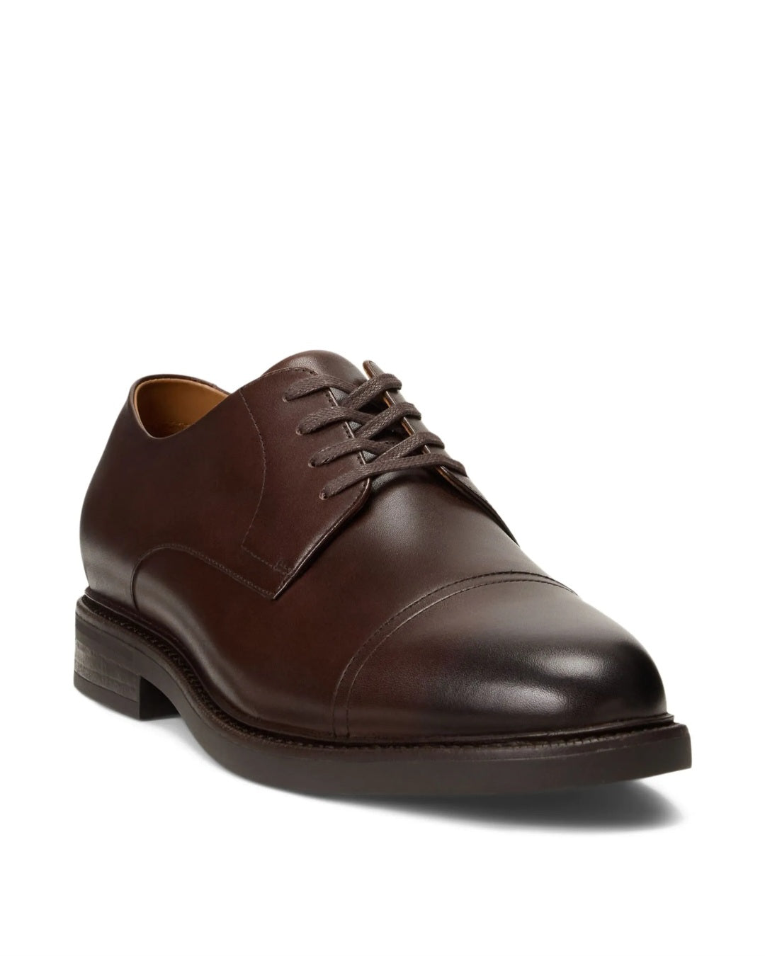 Polo Ralph Lauren Brown Asher Captoe Leather Loafer In Brown