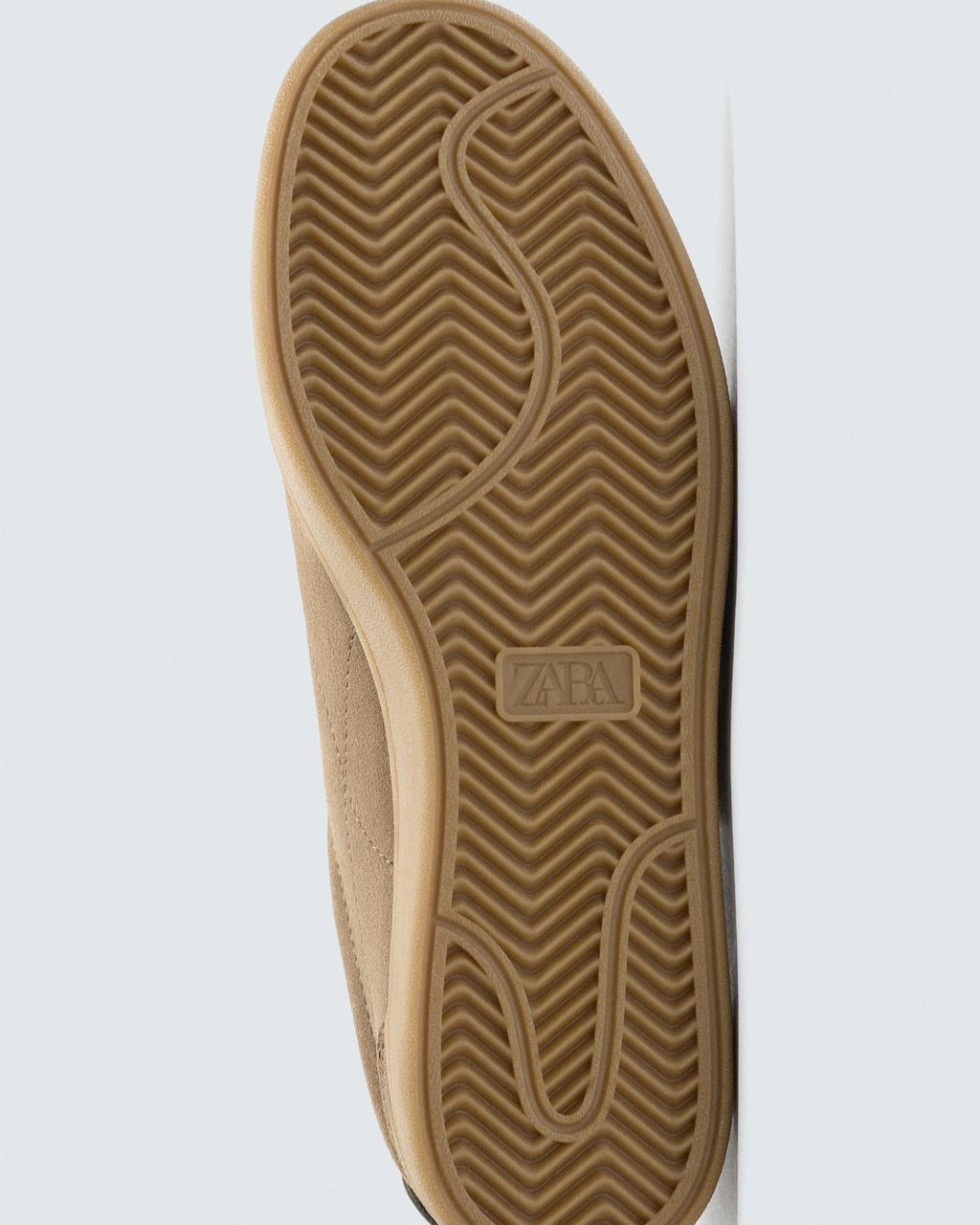 Zara Leather Trainers in Brown
