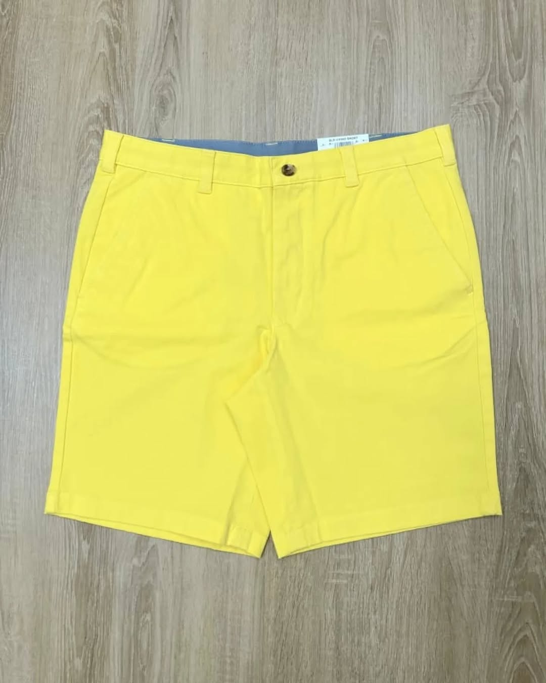 Men's Yellow Chino Shorts