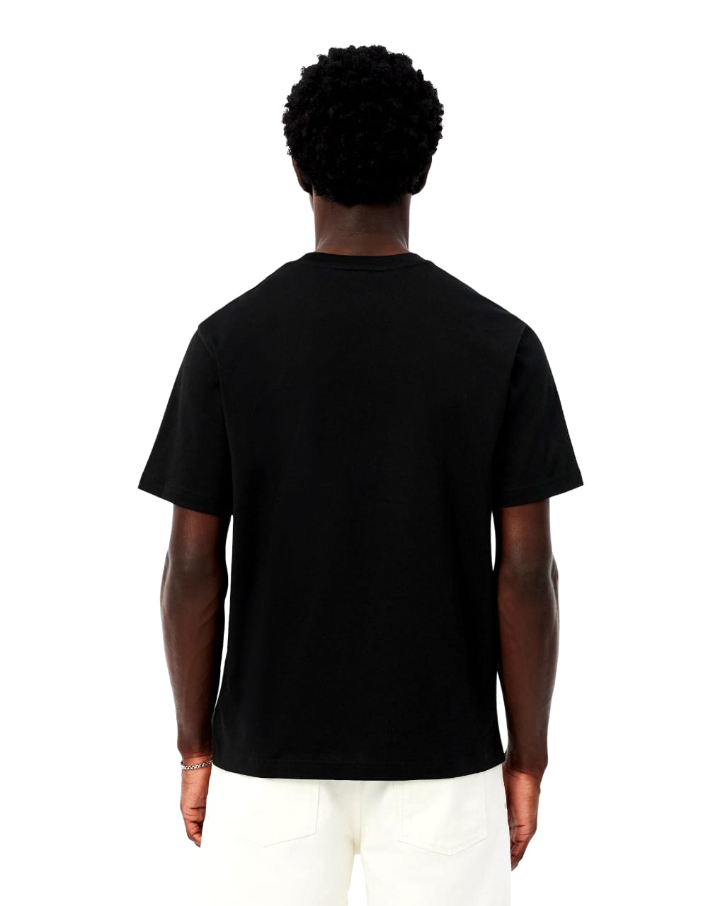 Lacoste Classic Fit Cotton T-Shirt In Black
