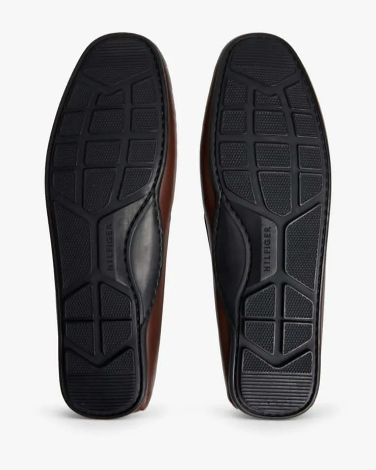 Leather Slip-On Loafers.