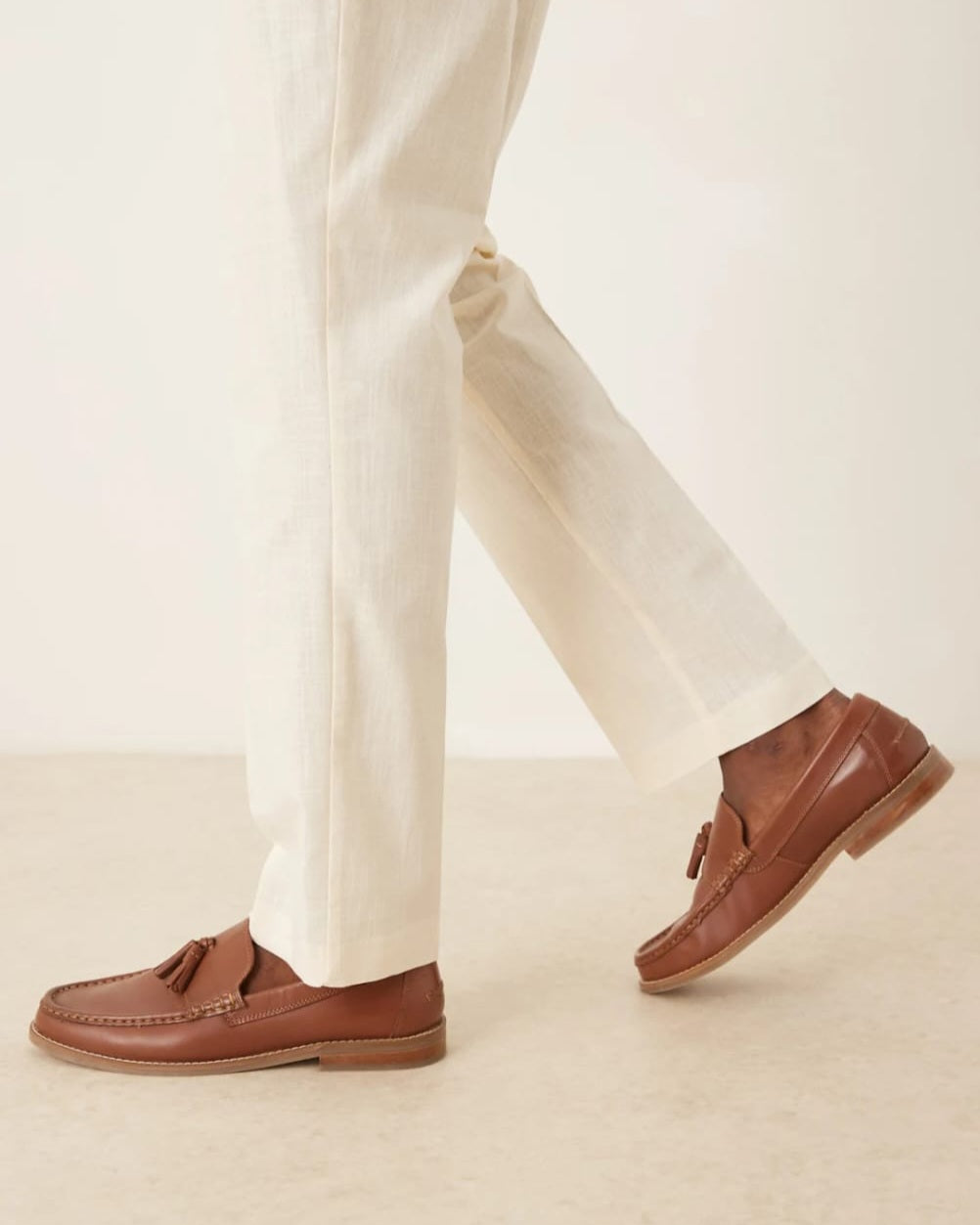 Asos Ecru Slim Fit Suit Pant