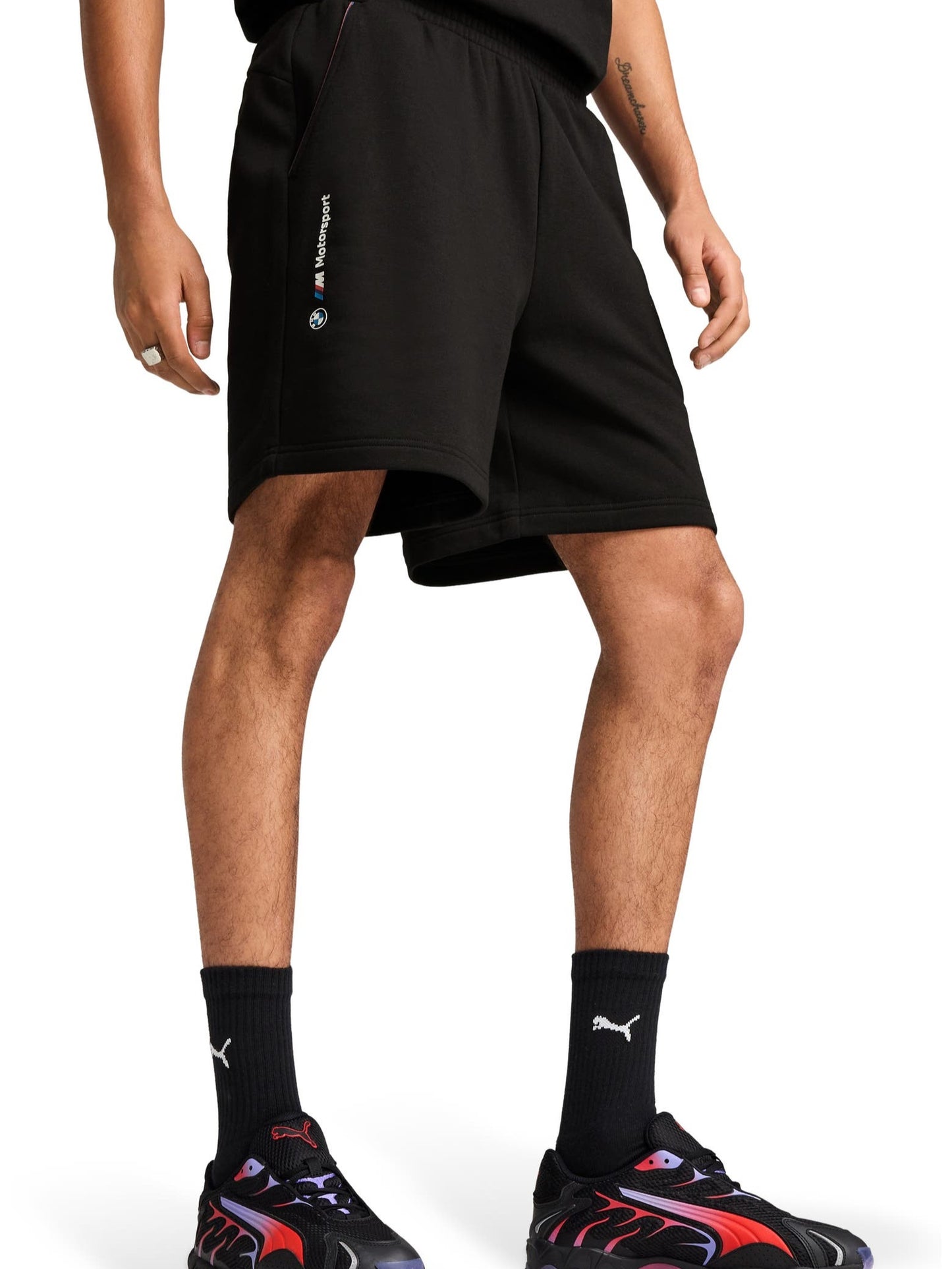 Puma X BMW Motorsport Regular Fit Shorts In Black