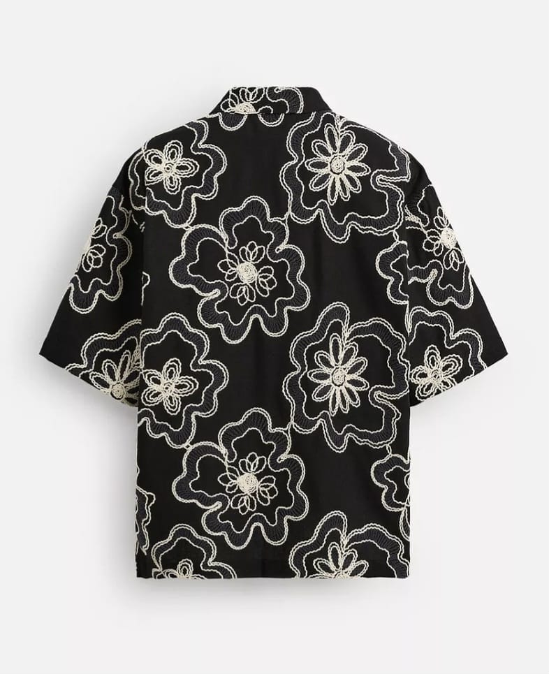 Zara Embroidered Floral Shirt