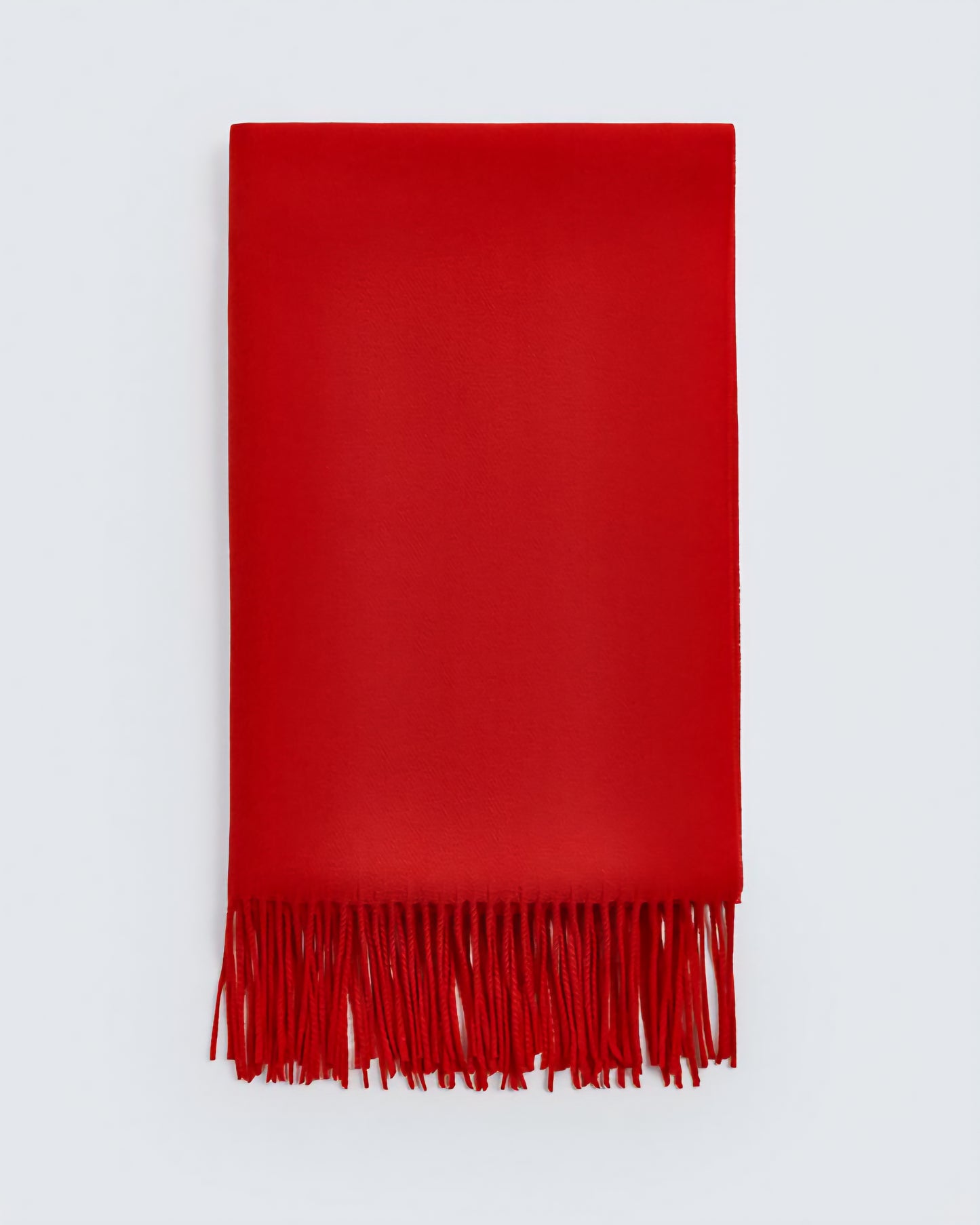 Zara Fringed Scarf in Red