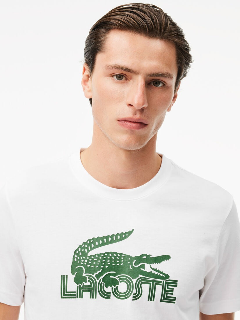 Lacoste Regular Fit Ultra Dry Crocodile Print Sport T-Shirt