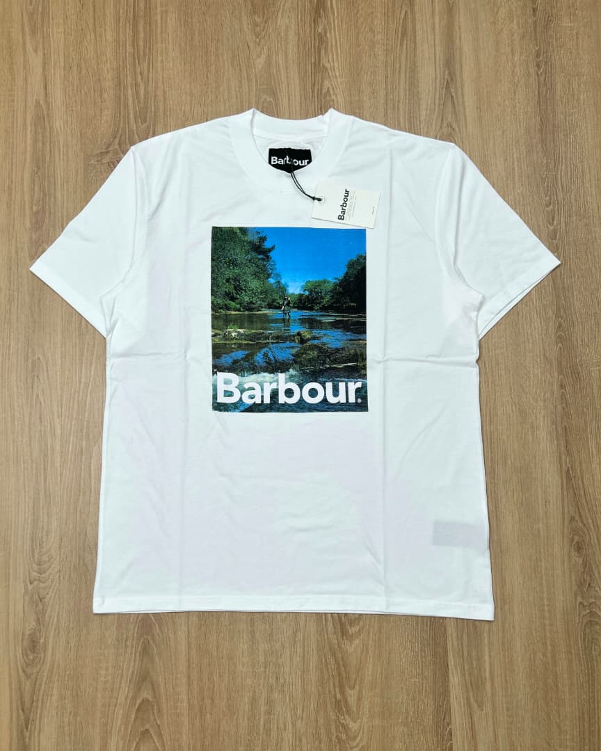 Barbour White Graphic T-shirt