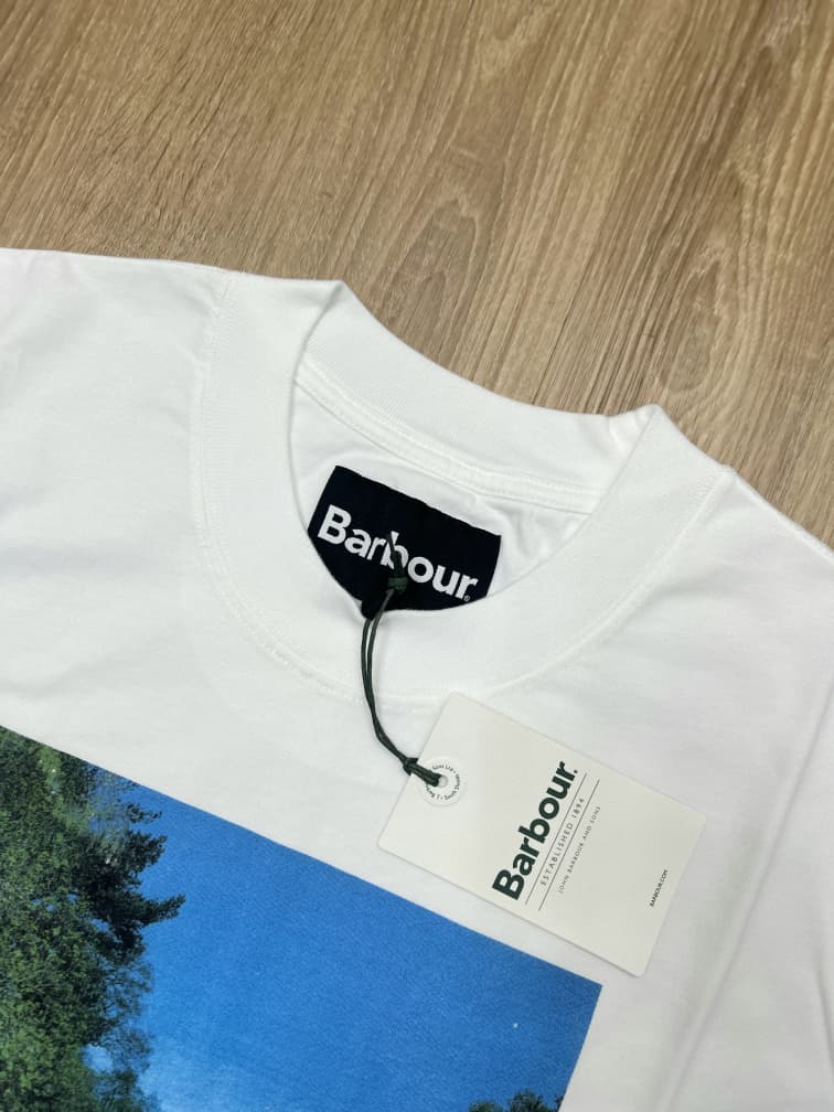 Barbour White Graphic T-shirt