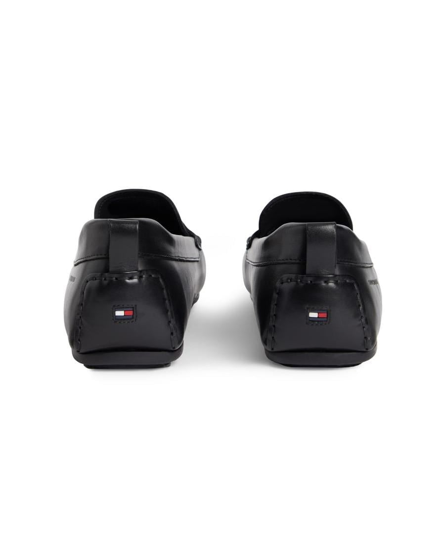 Leather slip-on Loafers in black