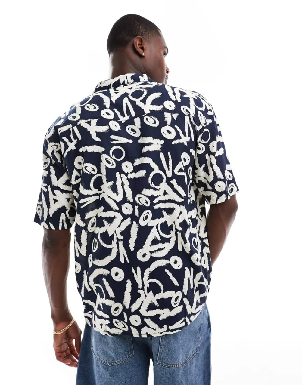 Threadbare Regular Fit Abstract Print Shirt