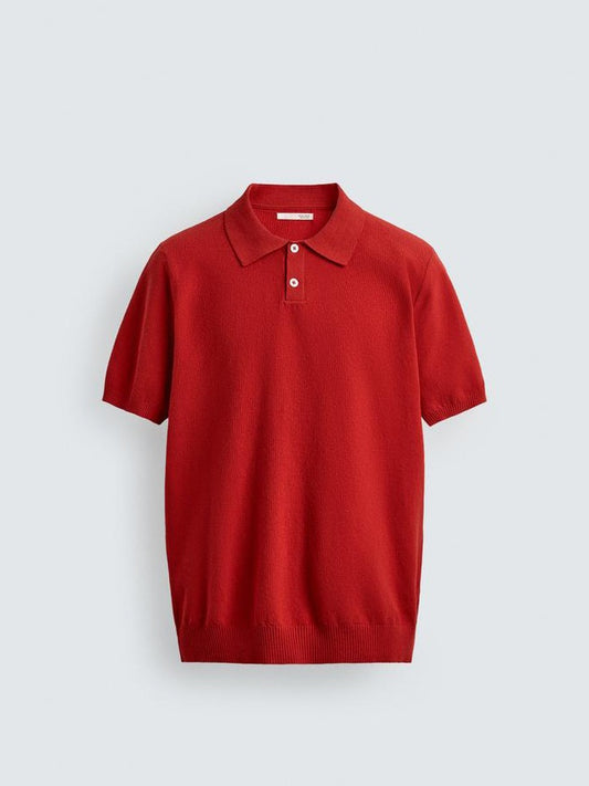 Zara Regular Fit Cotton Knit Polo Shirt