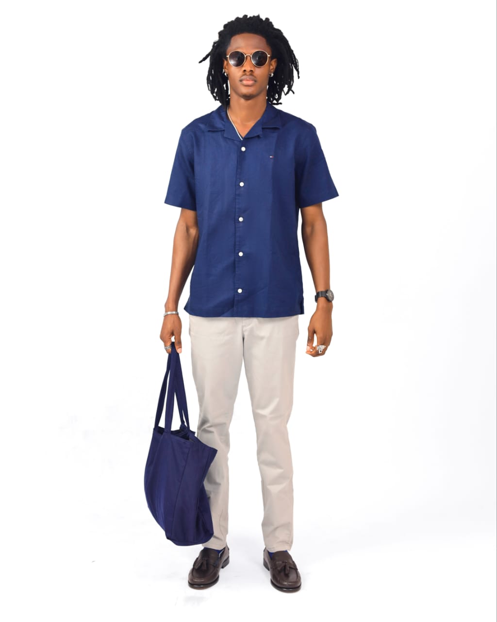 Tommy Hilfiger Linen-Blend Camp Shirt