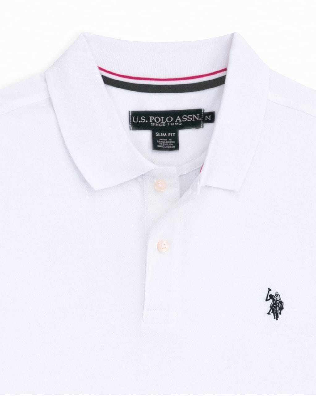 Us Polo Assn Slim Fit Cotton Pique Polo Shirt
