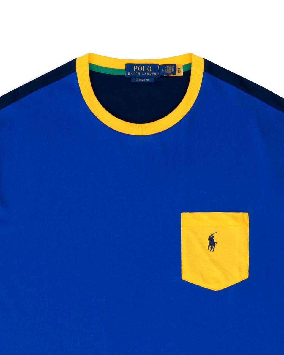 Ralph Lauren Classic Fit Colour block Pocket T-Shirt