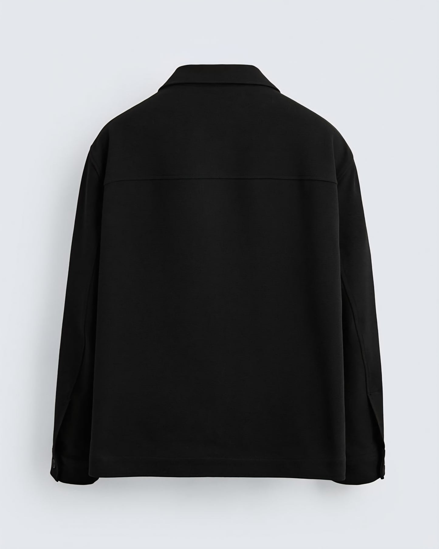 Zara Textured Overshirt in Black
