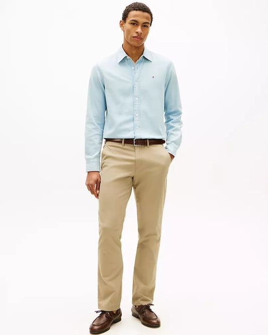 Tommy Hilfiger Khaki Straight-leg Chinos Pants
