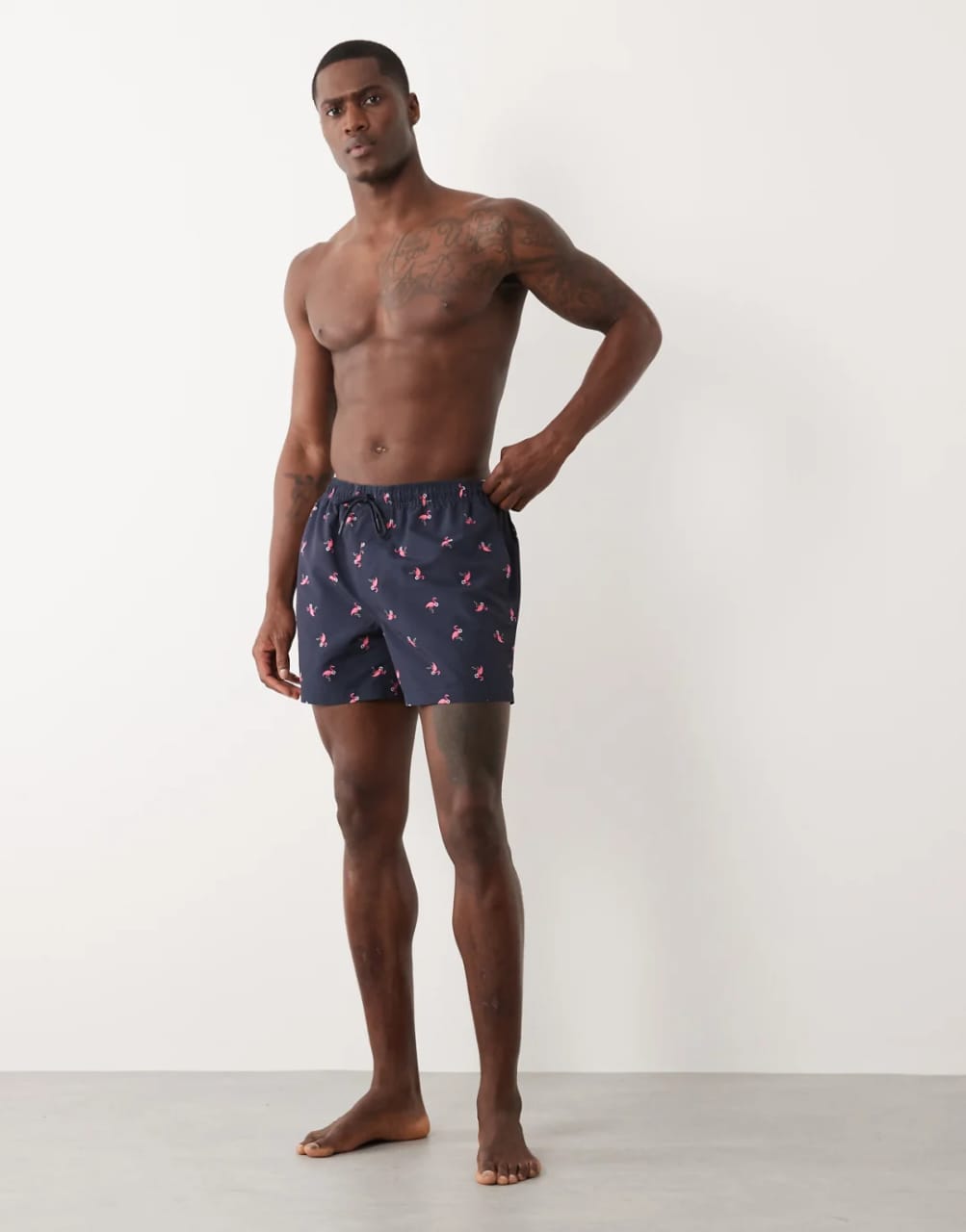 New Look Flamingo Print Swim Short