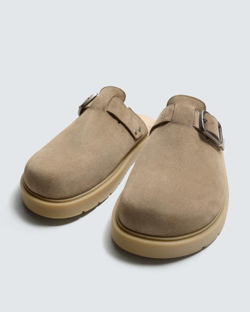 Men's Leather Suede Clogs
