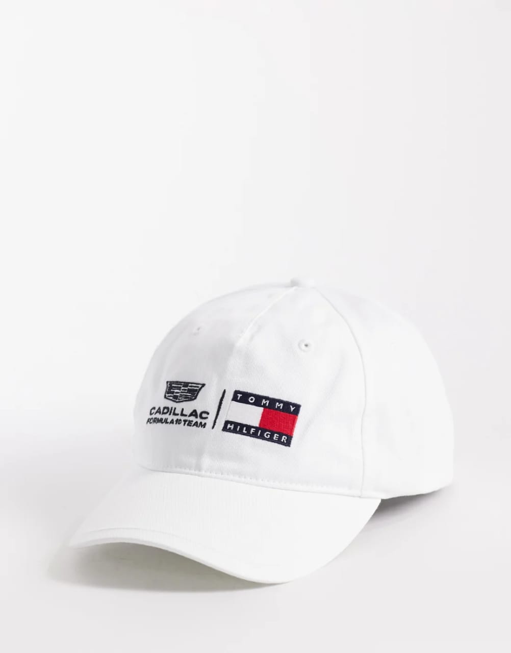 Tommy x Cadillac F1® Team White Dual-Logo Baseball Cap