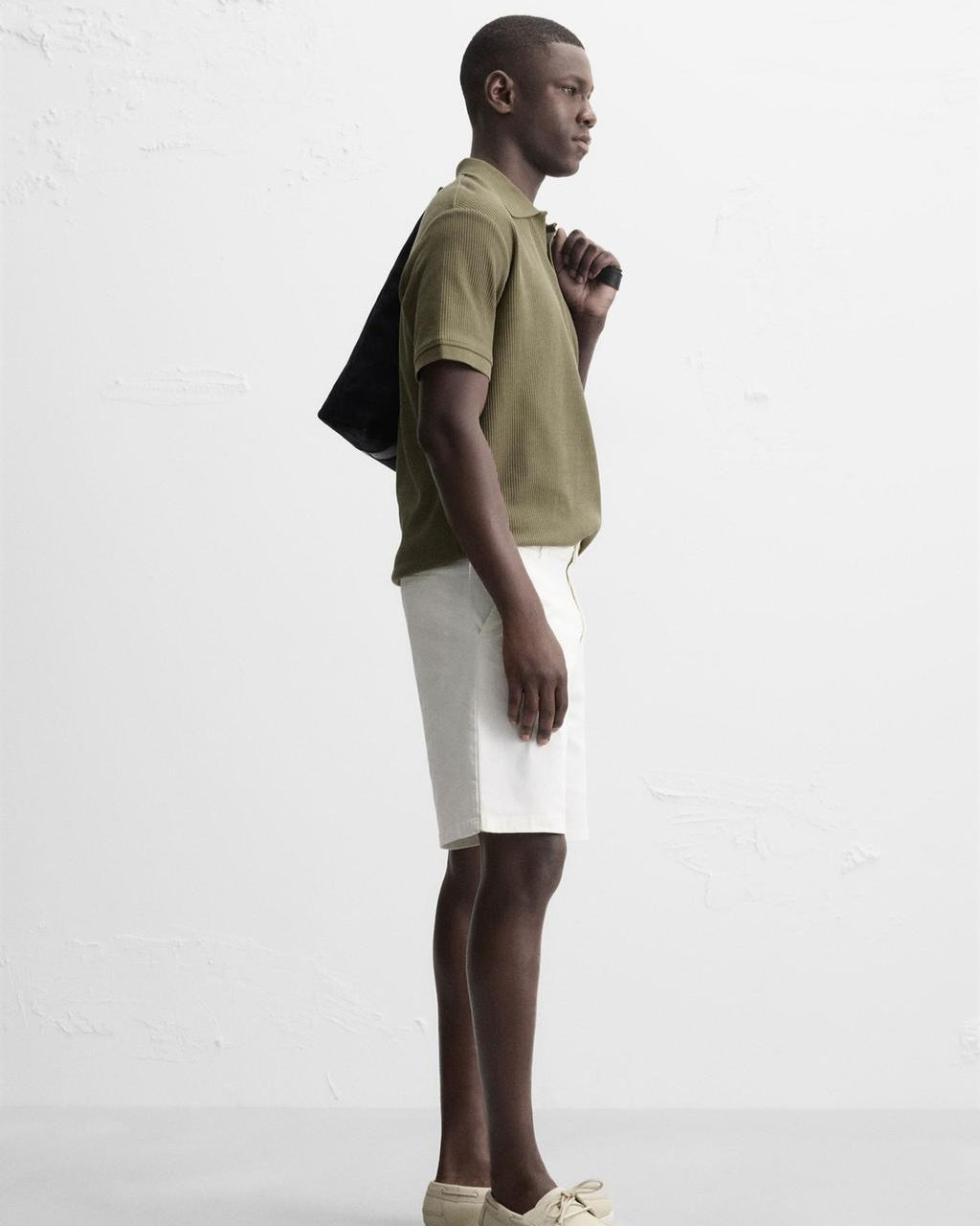 Zara White Chino Shorts