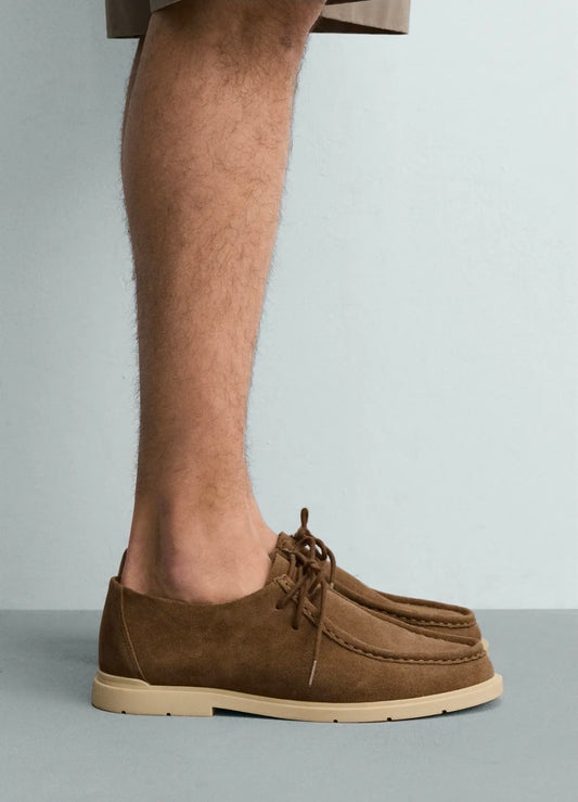 Zara Casual Leather Shoes in Brown