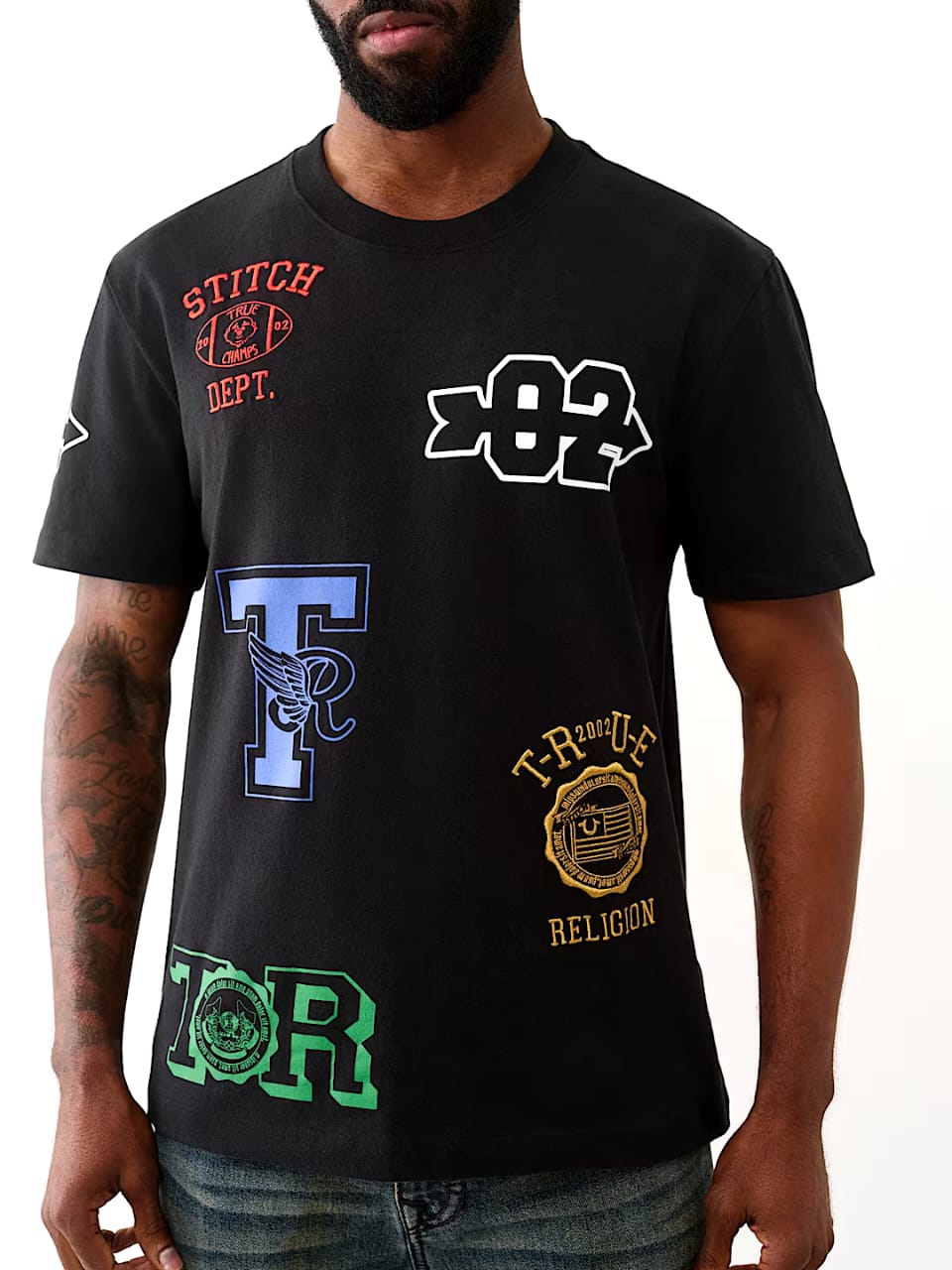 True Religion Regular Fit Embroidered T-Shirt