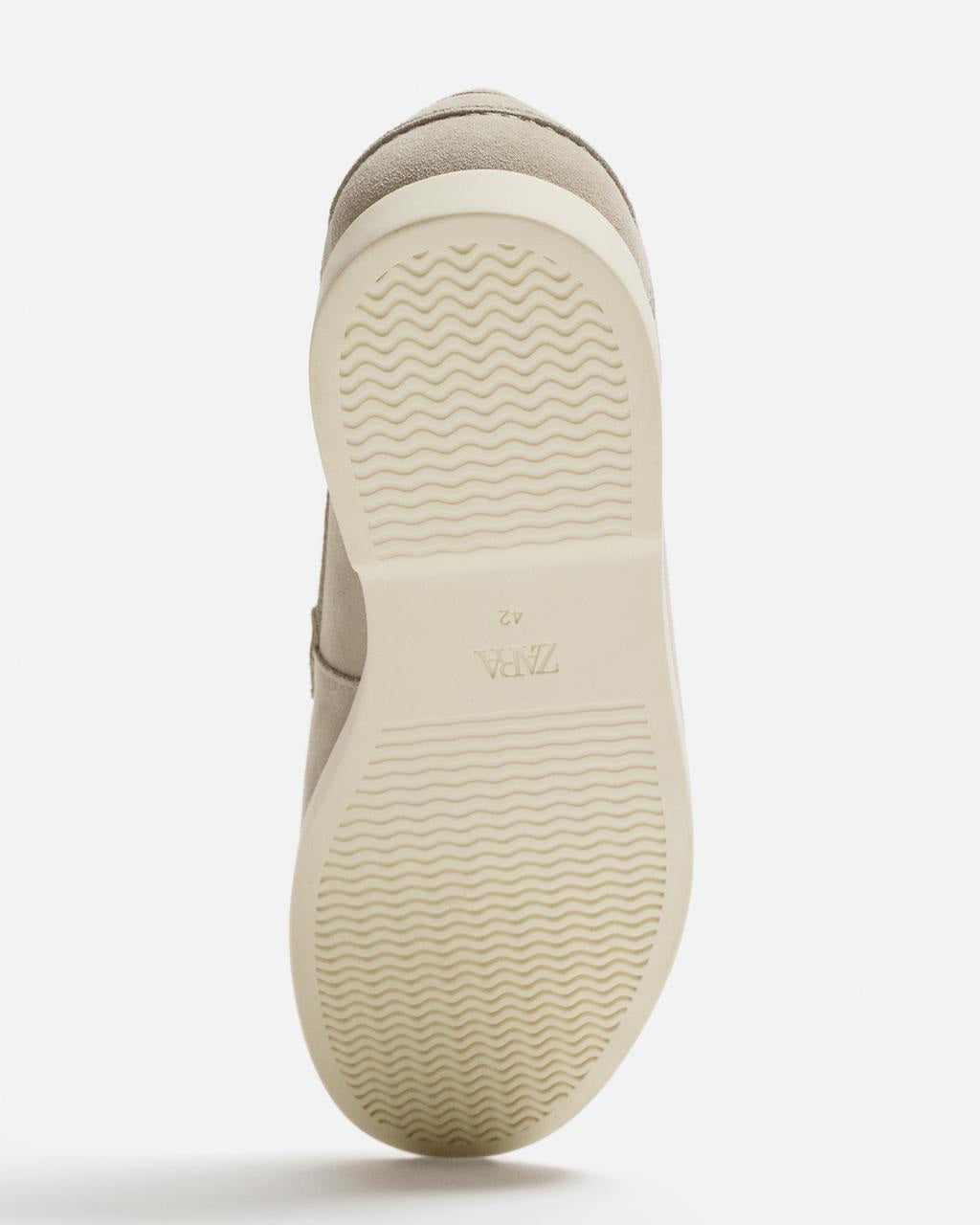 Zara Suede Loafers in Ecru