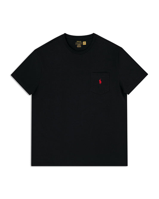 Polo Ralph Lauren Black T Shirt With Pocket