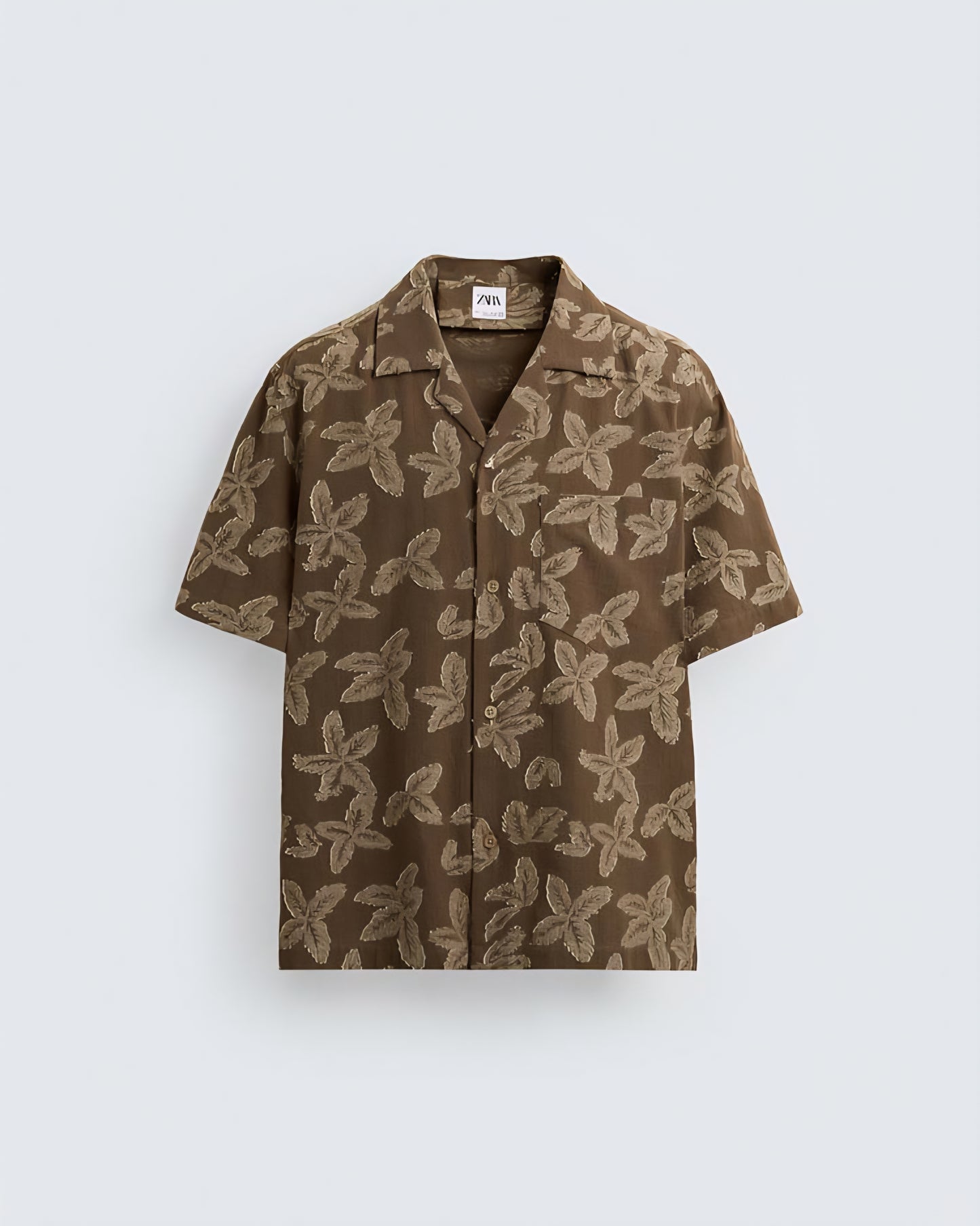 Zara Pattern Shirt in Brown