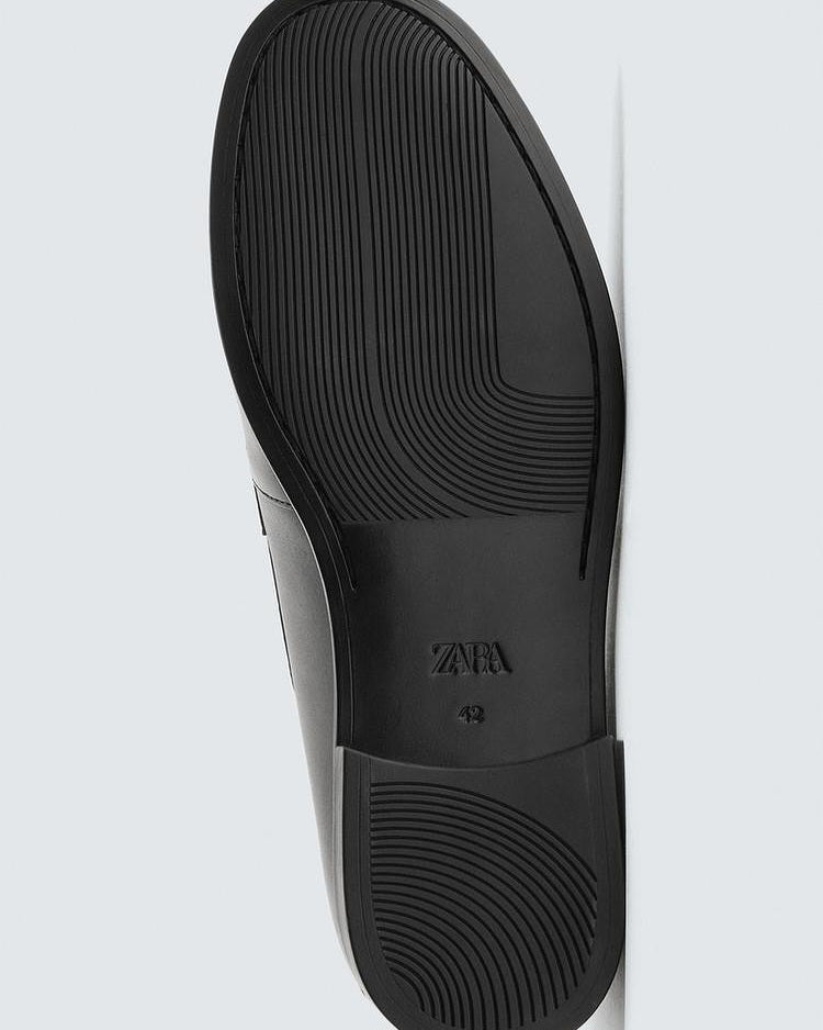 Zara Black Penny Loafers